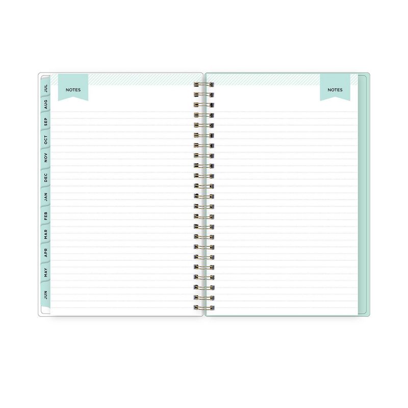 2021-22 Academic Planner 8"x5" Clear Pocket Cover Weekly/Monthly Wirebound Tulip Garden Mint - Day Designer