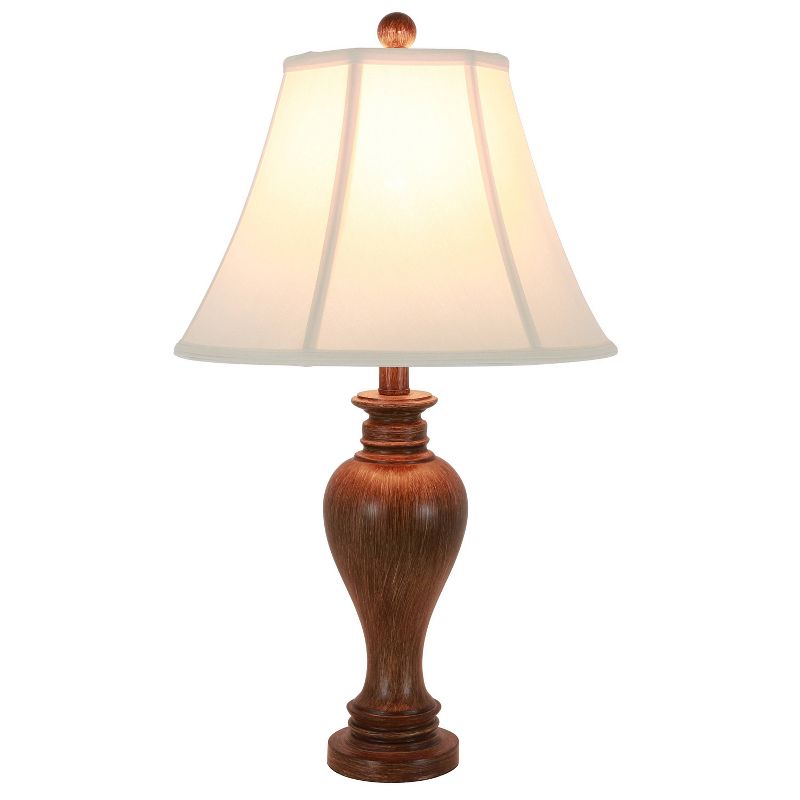 25" Truman Sculpted Resin Table Lamp Darkbo - Decor Therapy