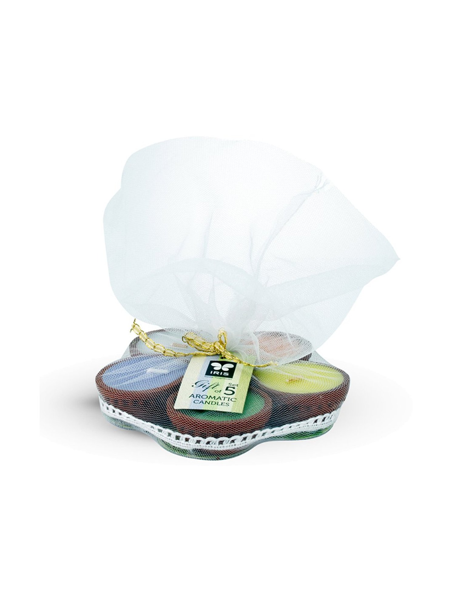 IRIS White Aromatic Diyas - Set Of 5