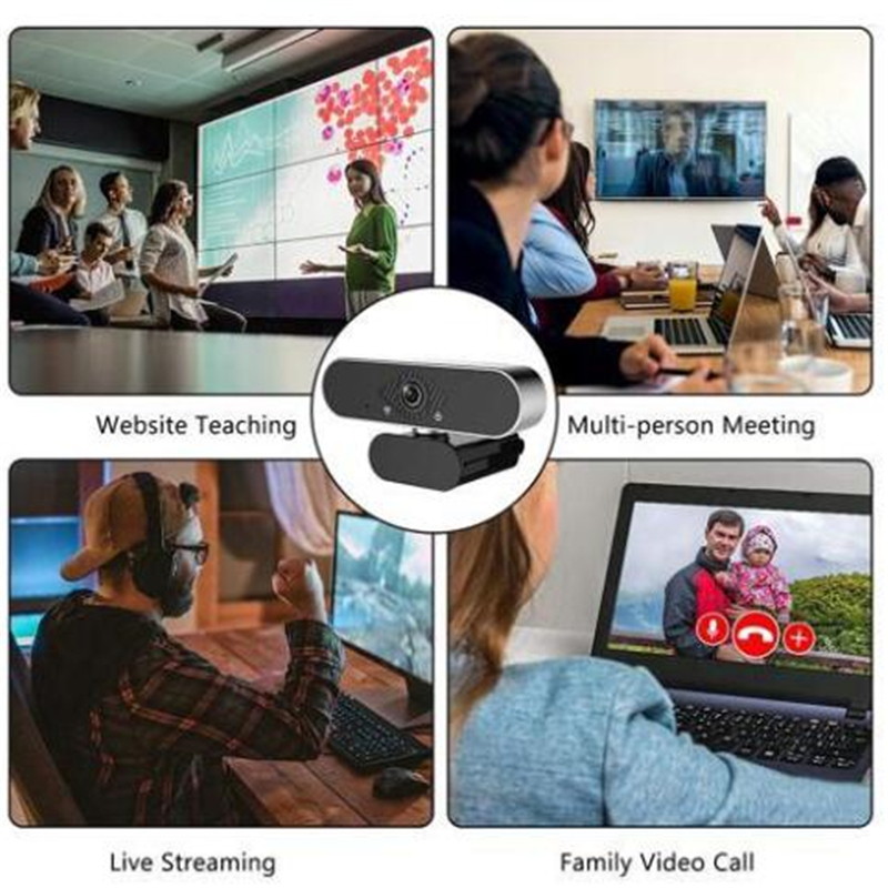 easyday Webcam with Microphone, 1080P HD USB Computer Camera with Privacy Shutter&Webcam Tripod, Streaming Webcam with Flexible Rotable Wide Angle Webcam for PC Zoom Video/Gaming/Laptop