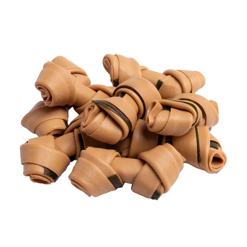 DreamBone Rawhide Free Dog Dental Vegetable and Chicken Mini Bone Dental Dog Treats - 16ct