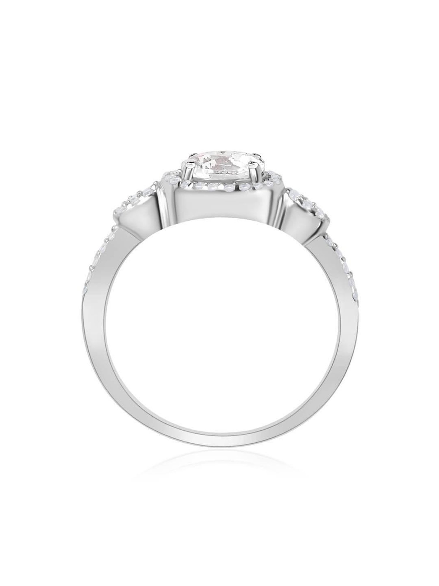 GIVA 925 Silver Pearly Bloom Ring for Women & Girls