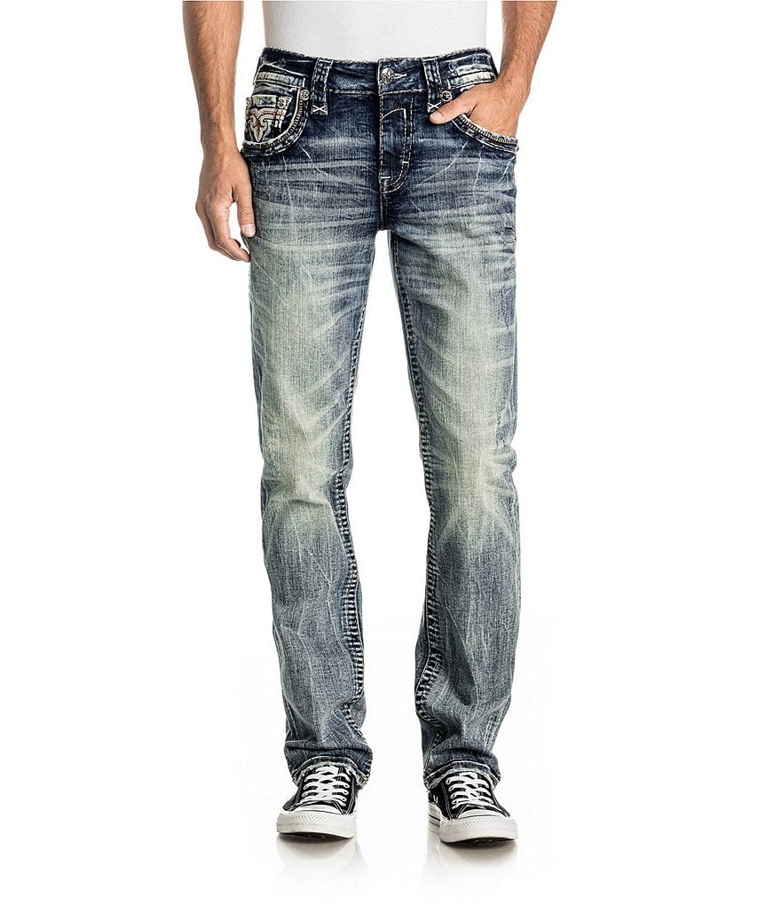 Rock Revival Straight-Fit 32 Krys J207 Jeans