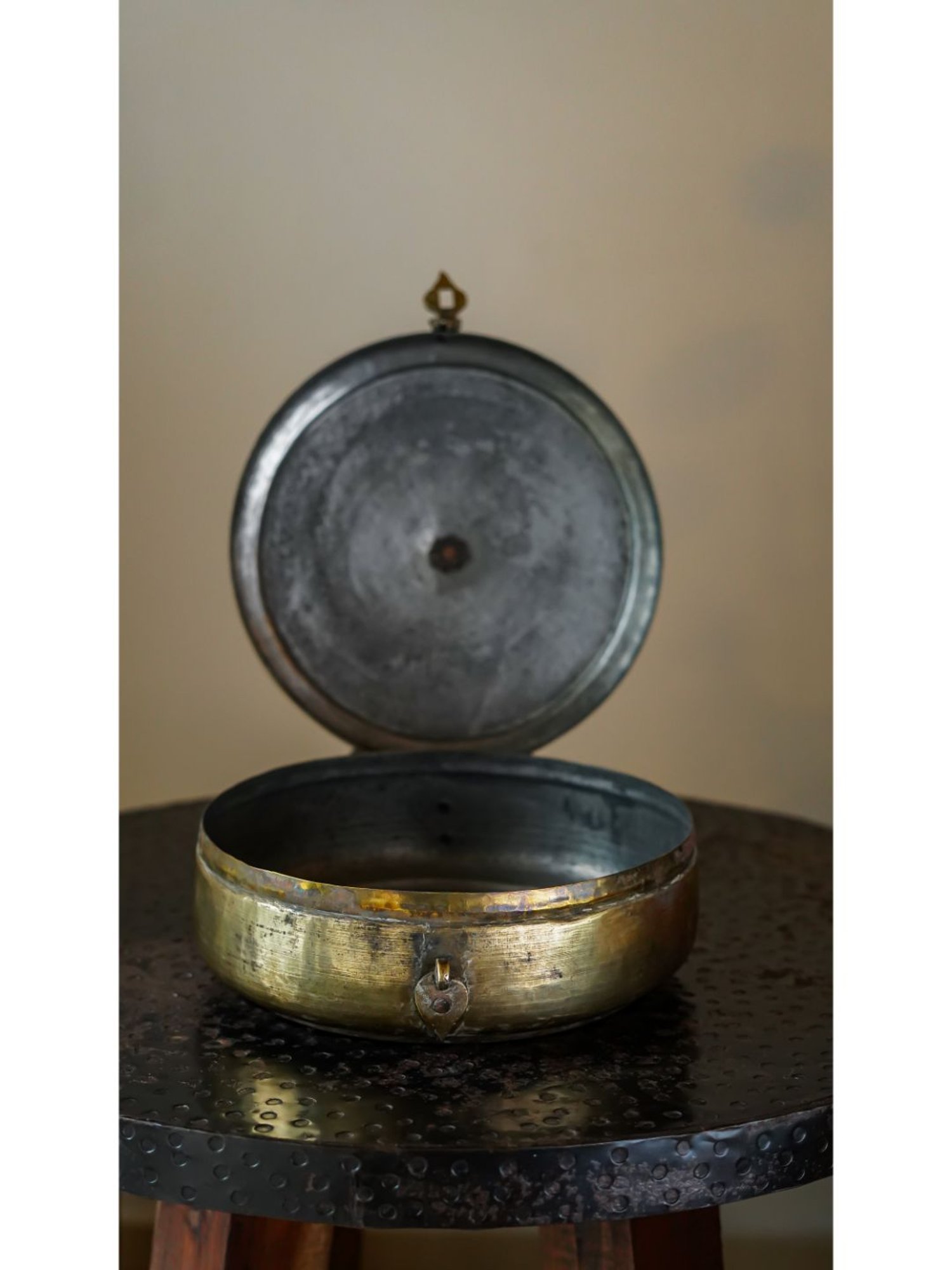 Artisans Rose Gold Brass Vintage Chappati Box