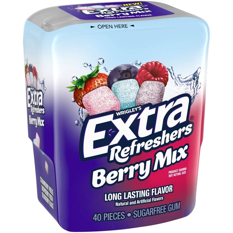 Extra Refreshers Berry Mix Gum 40-Piece Bottle