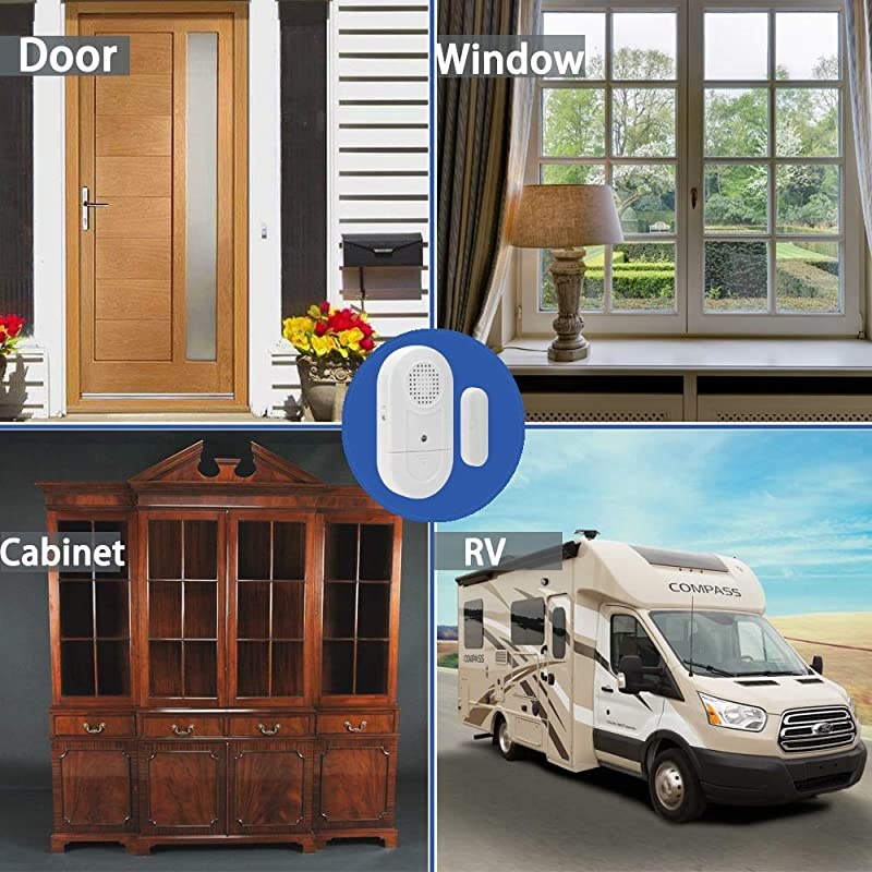 Window Alarm 120DB Pool Alarm for s Magnet Sensor Home Security Burglar Alarm for s and Windows