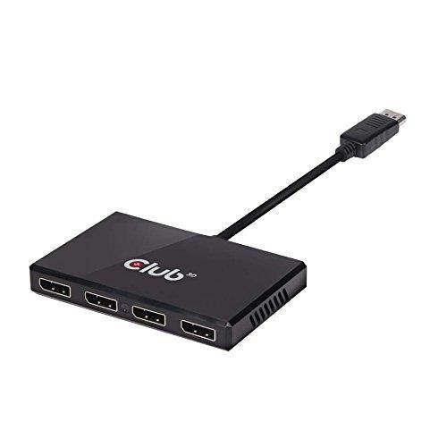 Club 3D Multi Stream Transport (Mst) Hub Displayport 1.2 Quad Monitor Usb Powered