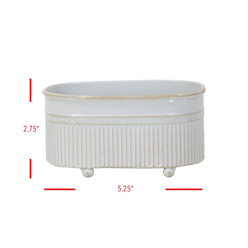 The HC Companies 3 Inch Round Plastic Sprite Decorative Indoor Flower Succulent Planter Pot with Drain Plug Hole, Artisan Taupe