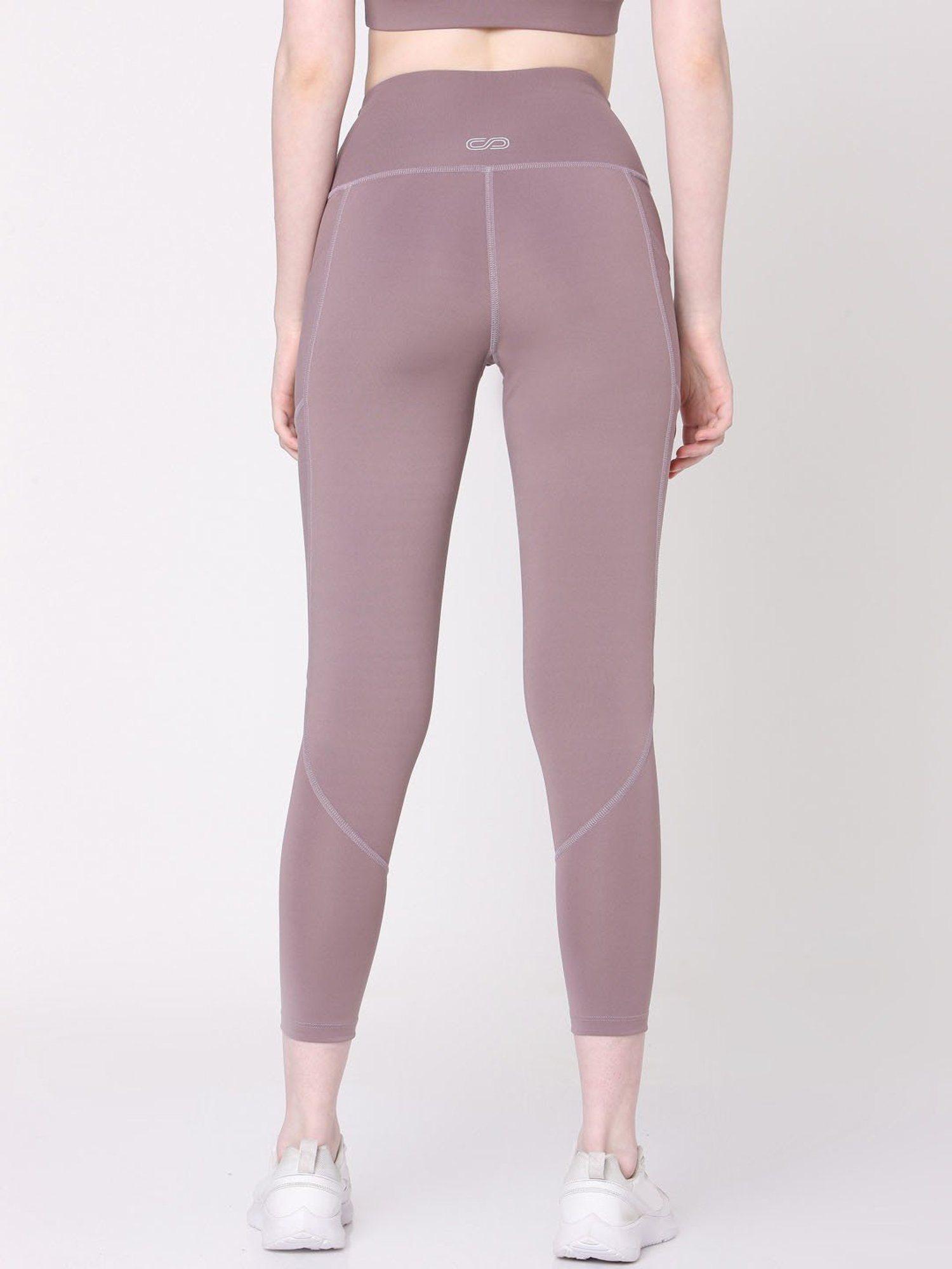 SILVERTRAQ Mauve Relaxed Fit Leggings