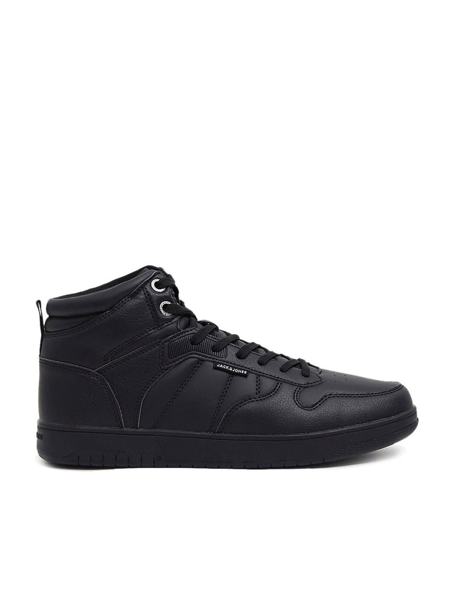 Jack & Jones Men's Black Ankle High Sneakers