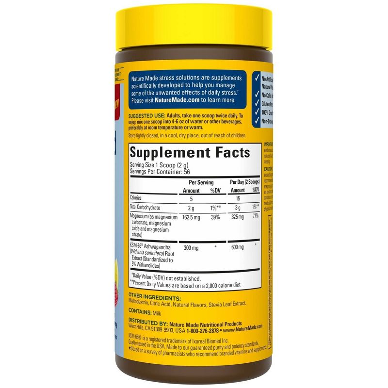 Nature Made Stress Solutions Calm Mind & Body Powder Drink Mix - 3.95oz