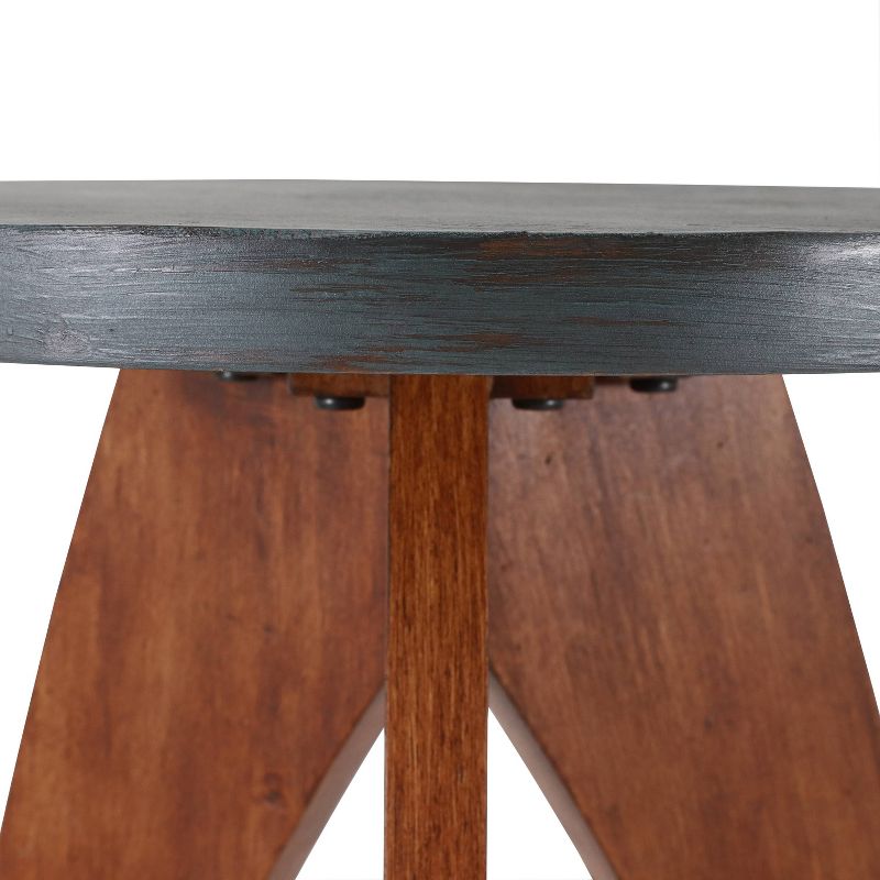 Set of 2 Renada Tri Leg Side Tables Metal - Décor Therapy