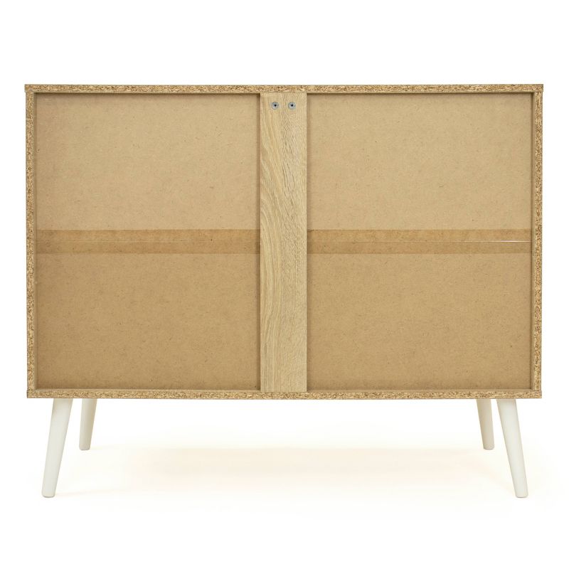 Stockholm 3 Drawers Dresser Chest Light Wood/White - Humble Crew