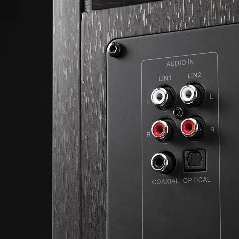 D1090 Active Wireless Bookshelf Speakers - DSP Crossover - 6.5'' Long-Throw Woofer - 28mm Soft Dome Tweeter - 220W RMS -Black