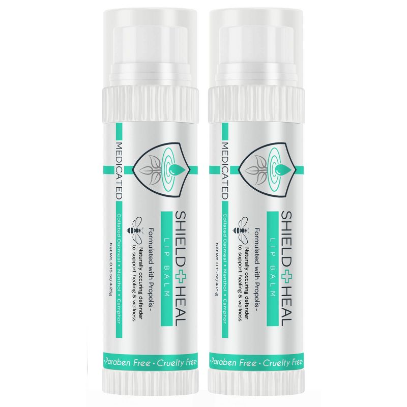 Shield+Heal Medicated Lip Balm - 2pk/0.30oz