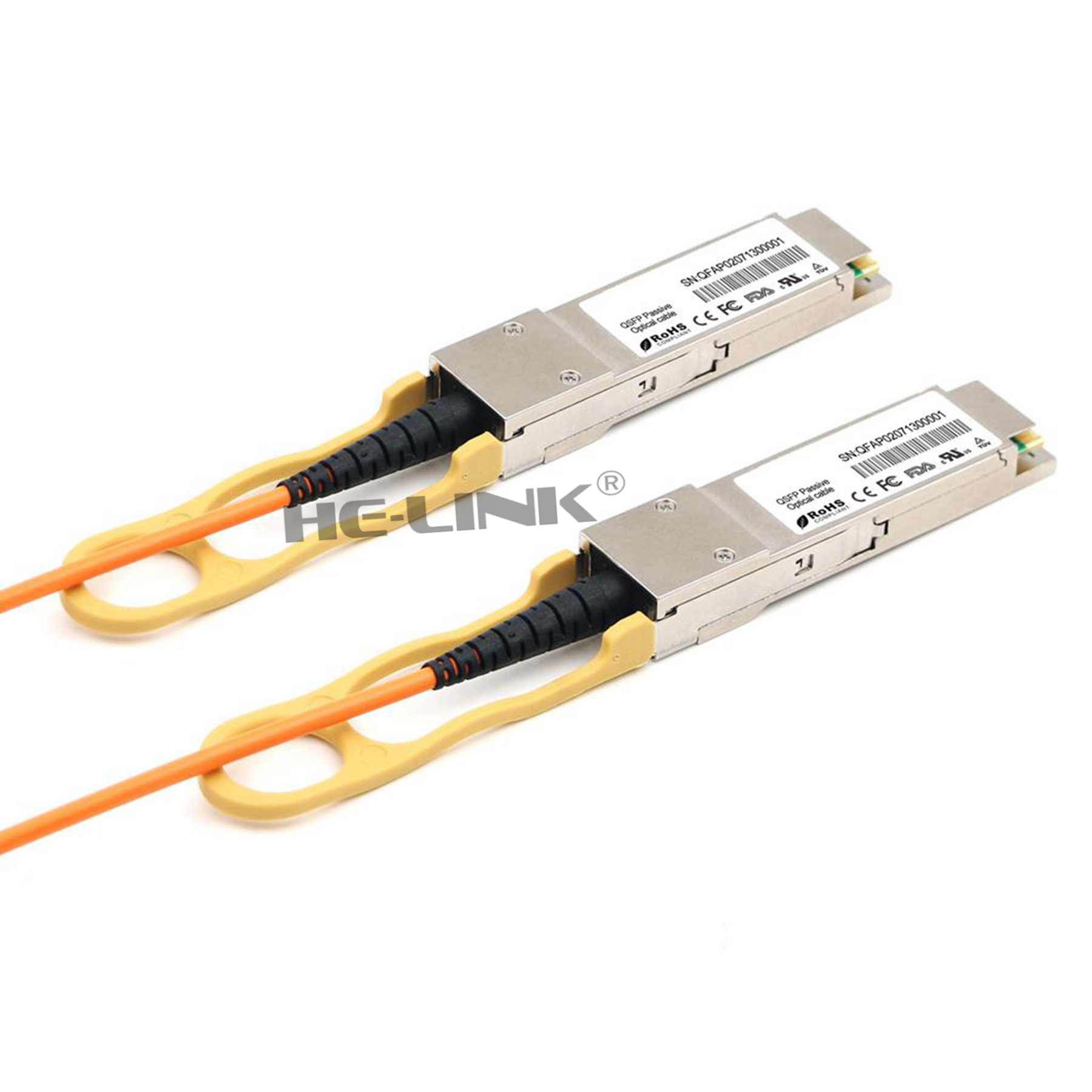 20m (66ft) H3C QSFP-40G-D-AOC-20M Compatible 40G QSFP+ Active Optical Cable