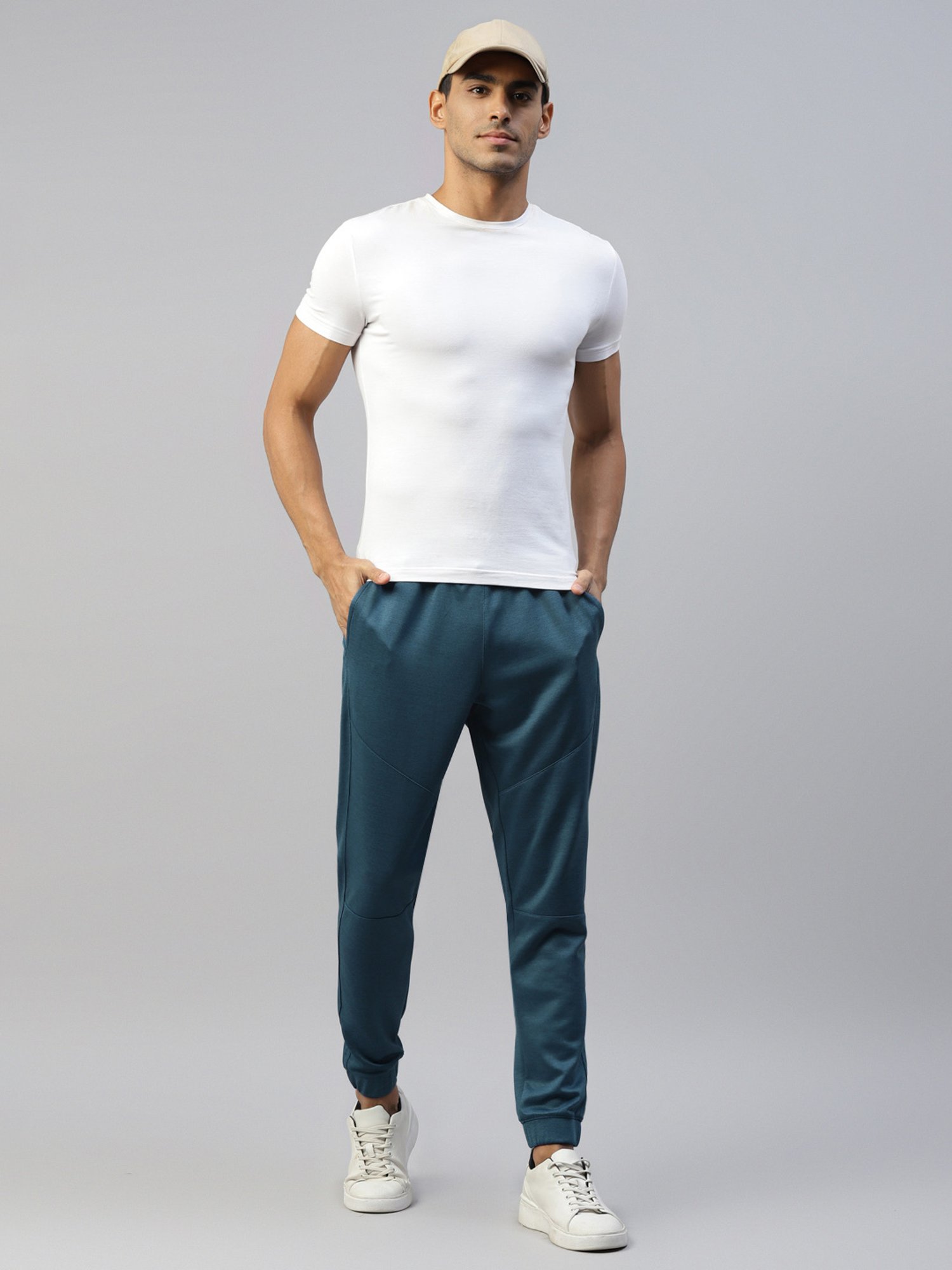 Slowave Teal Regular Fit Joggers