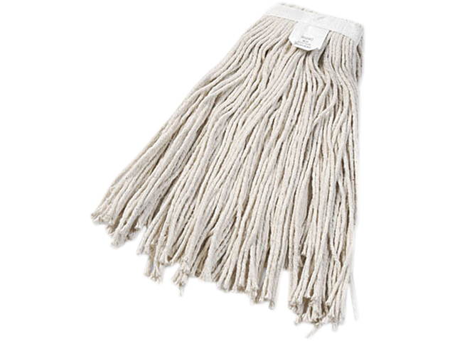 UNISAN 2024C Cut-End Wet Mop Head, Cotton, #24 Size, White