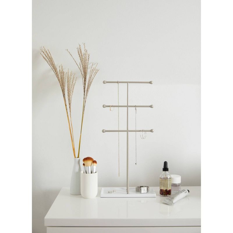 Trigem Jewelry Stand White/Nickel - Umbra