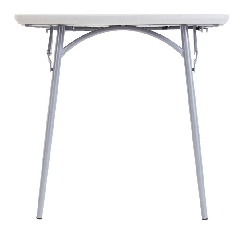 30"x72" Heavy Duty Fold In Half Table Speckled Gray - Hampton Collection