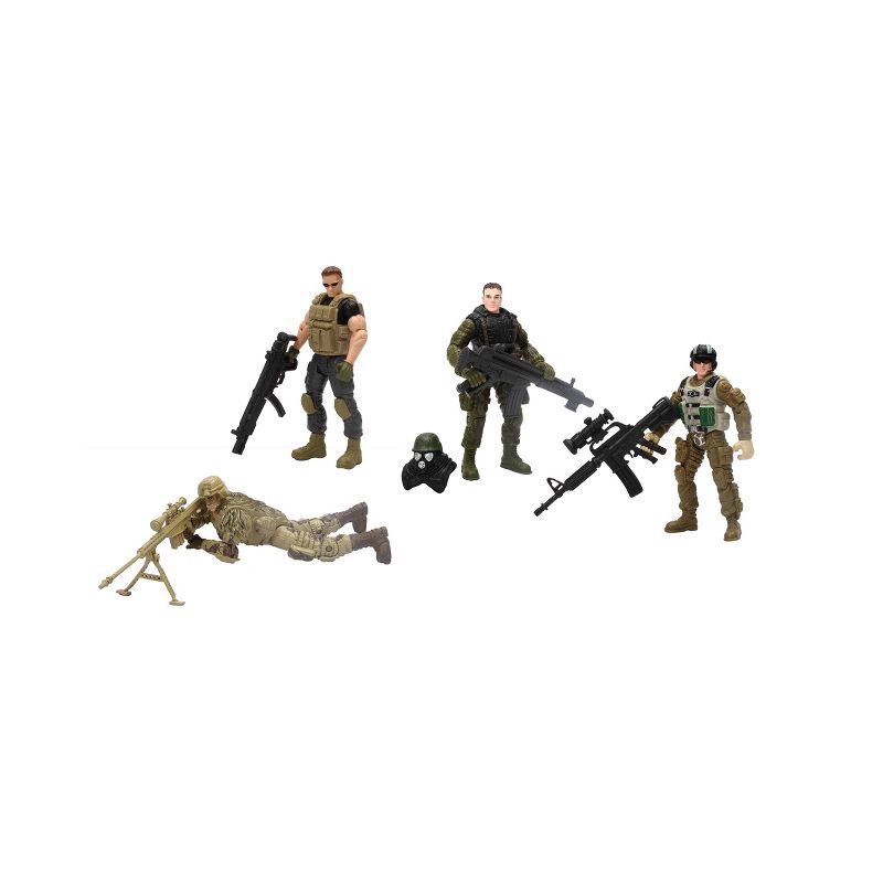 Hero Force Heroes Elite Soldier Action Figures 4pk