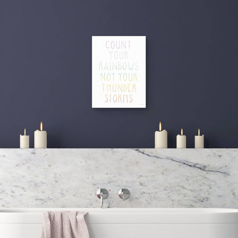 Let's Chase Rainbows VII Wrapped Unframed Canvas Art Print - Masterpiece Art Gallery