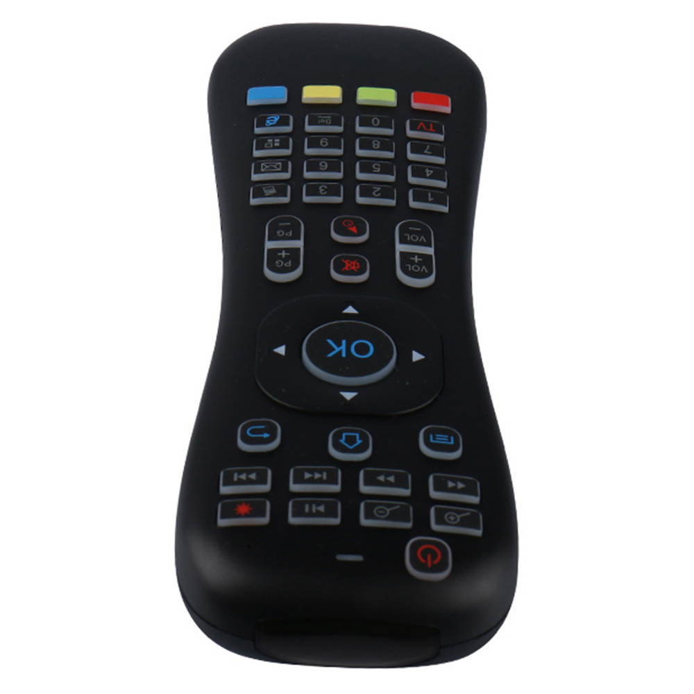 2017 Portable Mini 2.4G Wireless Air Fly Mouse Keyboard Infrared Remote Control with USB Receiver LED Backlit for Desktop Laptop