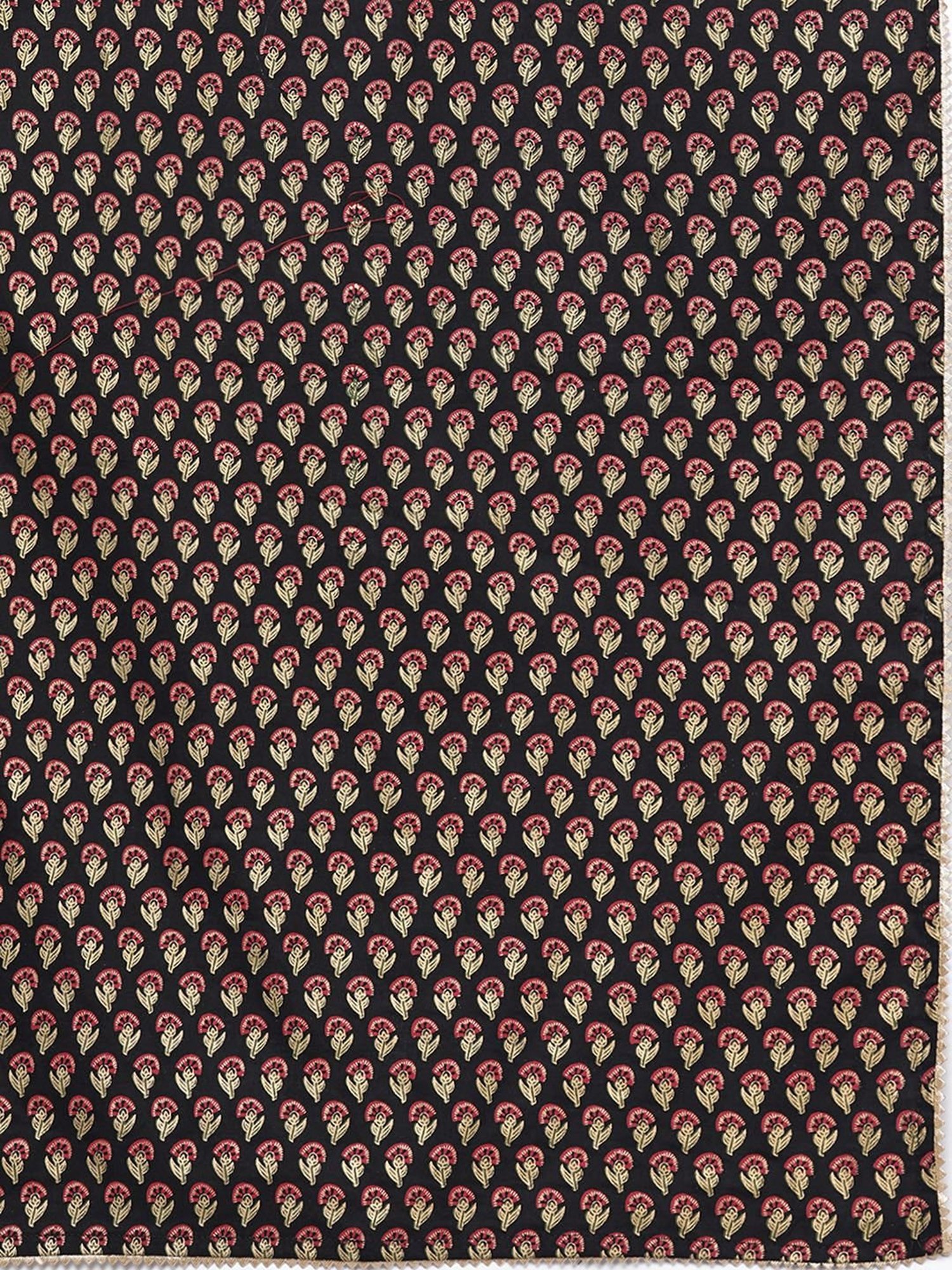 Indo Era Black Woven Pattern Kurta Palazzo Set With Dupatta