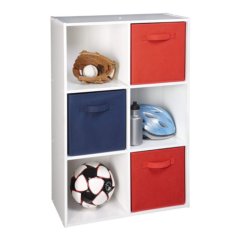 Closetmaid  Home  6 Cube Cubical Storage Organizer with Fabric Bins (6 Pack)