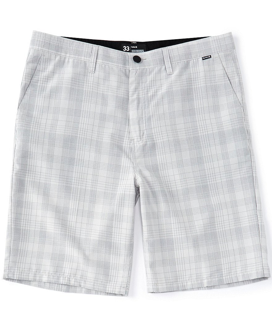Hurley Granada Plaid 22#double; Outseam Walkshorts
