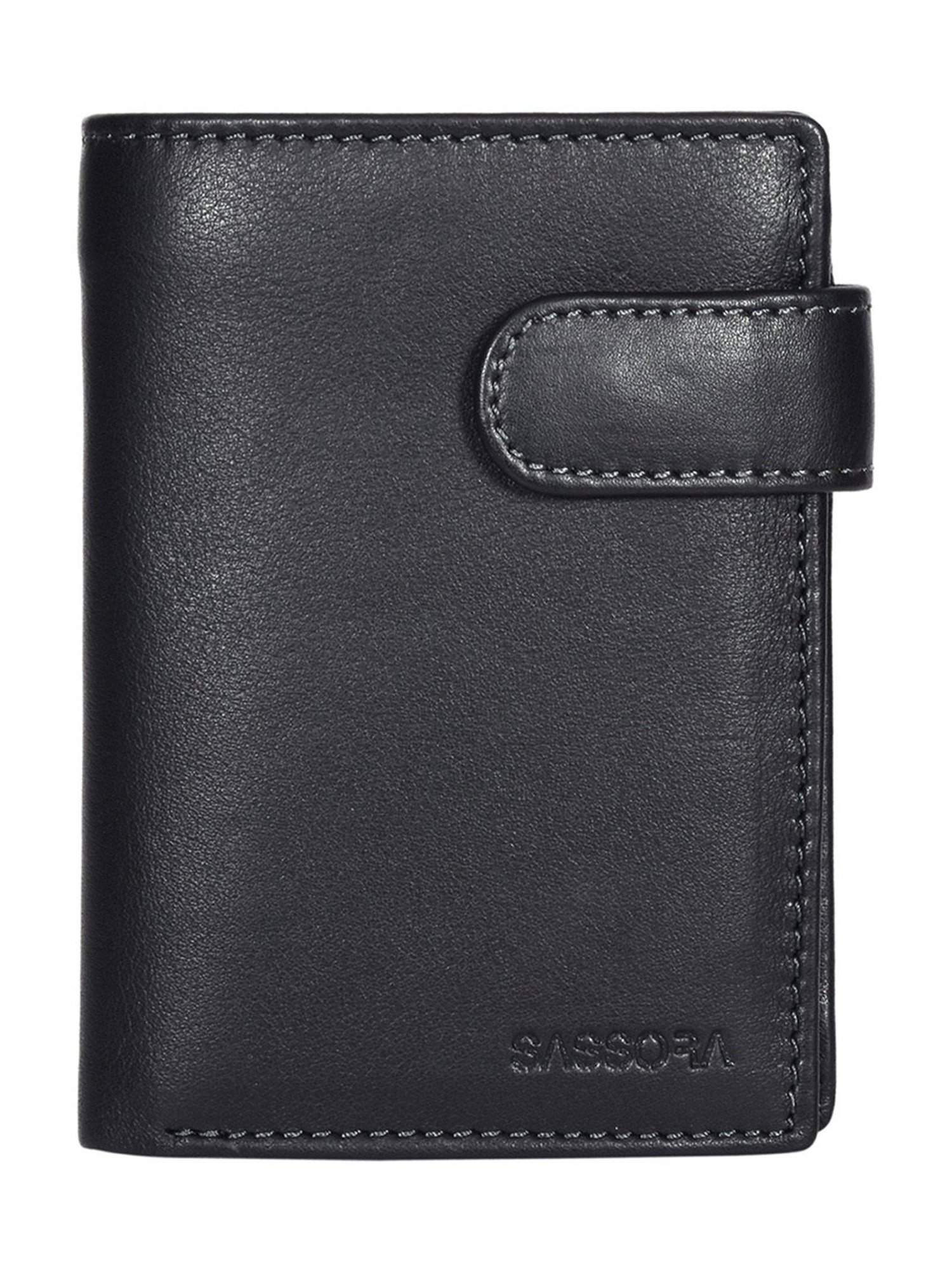 SASSORA Pablo Black Medium Leather Notecase