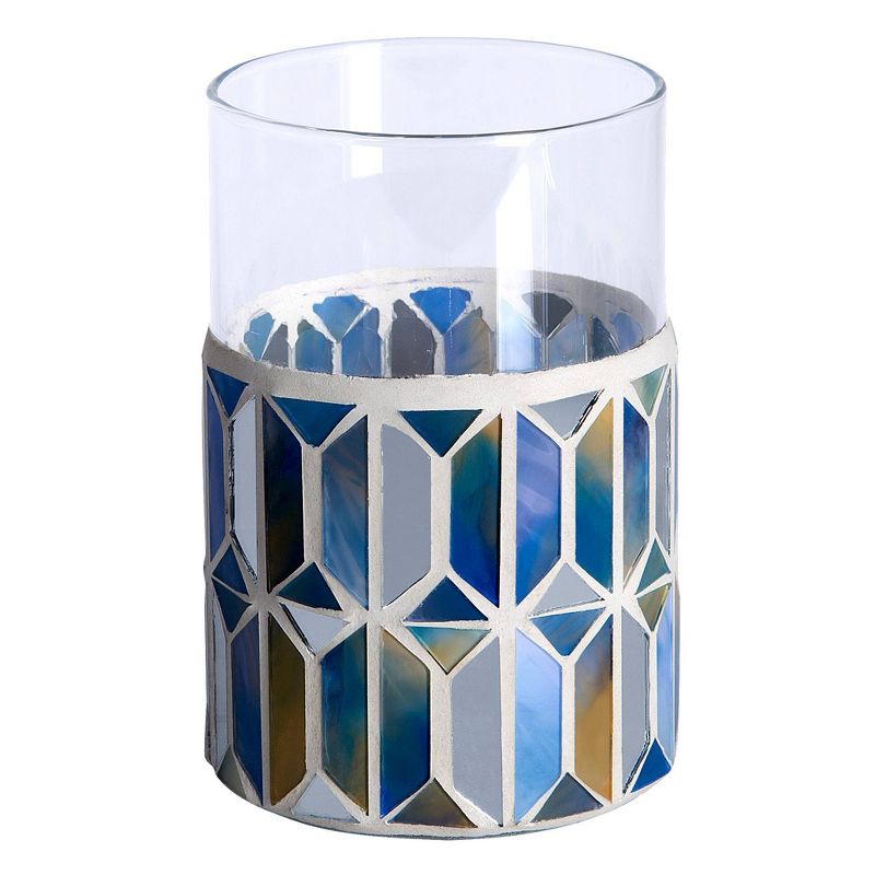 3pc Hexagon Border Lotion Pump, Toothbrush Holder, Tumbler Blue - Allure