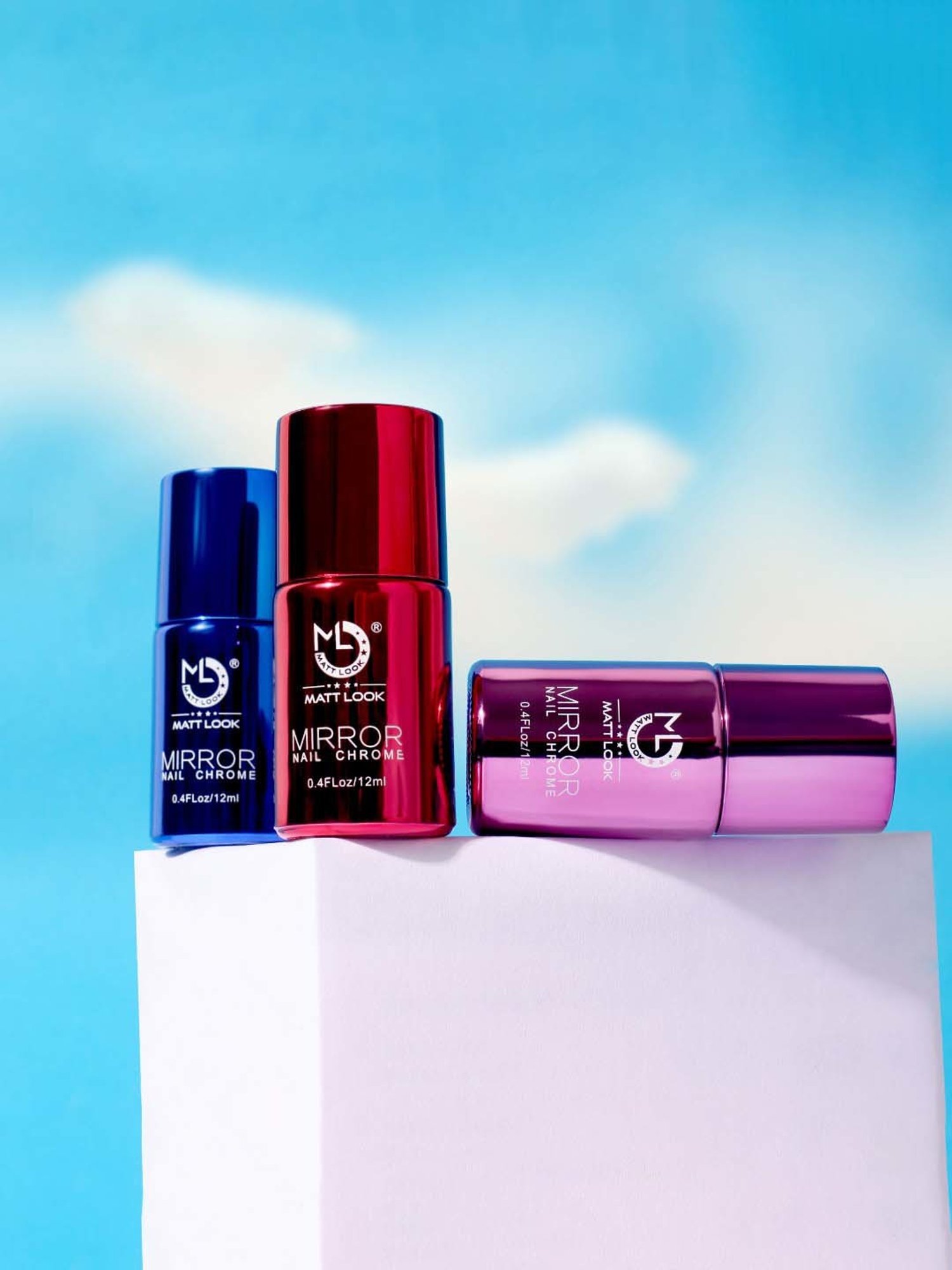 Matt Look Mirror Nail Chrome 07 Blue - 12 ml