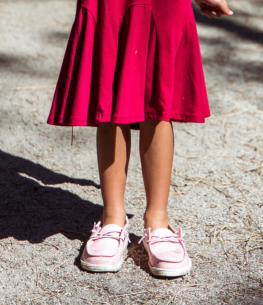 Hey Dude Girls' Wendy Linen Washable Slip-Ons (Toddler)