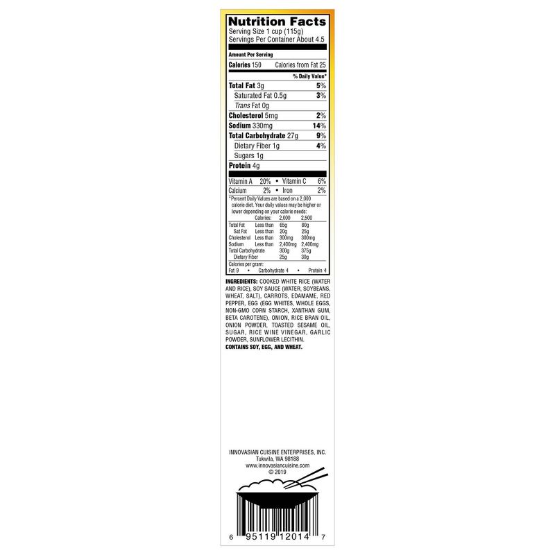 InnovAsian Frozen Vegetable Fried Rice - 18oz