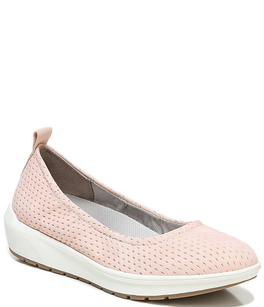 Naturalizer Philippa Perforated Leather Wedge Slip-Ons