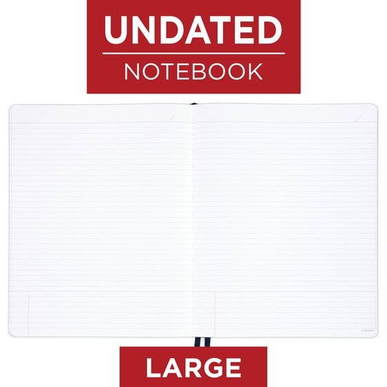 AT-A-GLANCE Signature Collection Casebound Notebook Ruled 80 Sheets 8 14 x 11