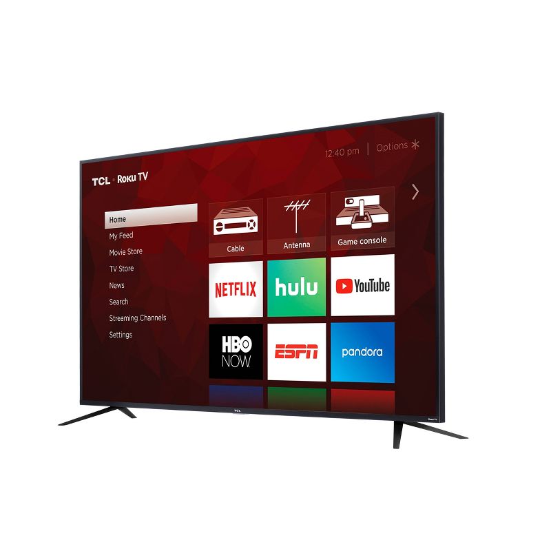 TCL 75" Class 4-Series 4K UHD HDR Smart Roku TV – 75S435