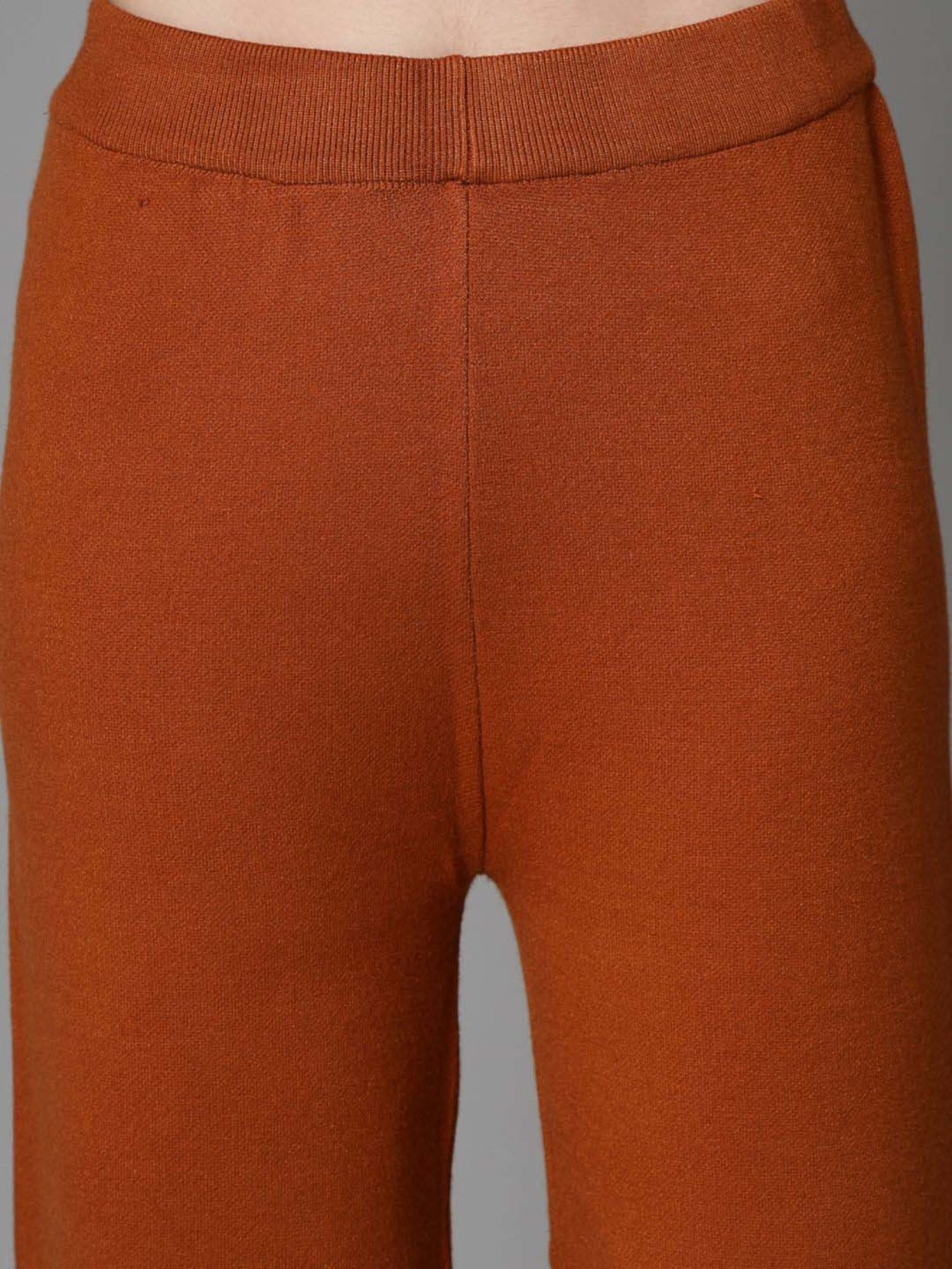 Mafadeny Brown Printed Top Pants Set