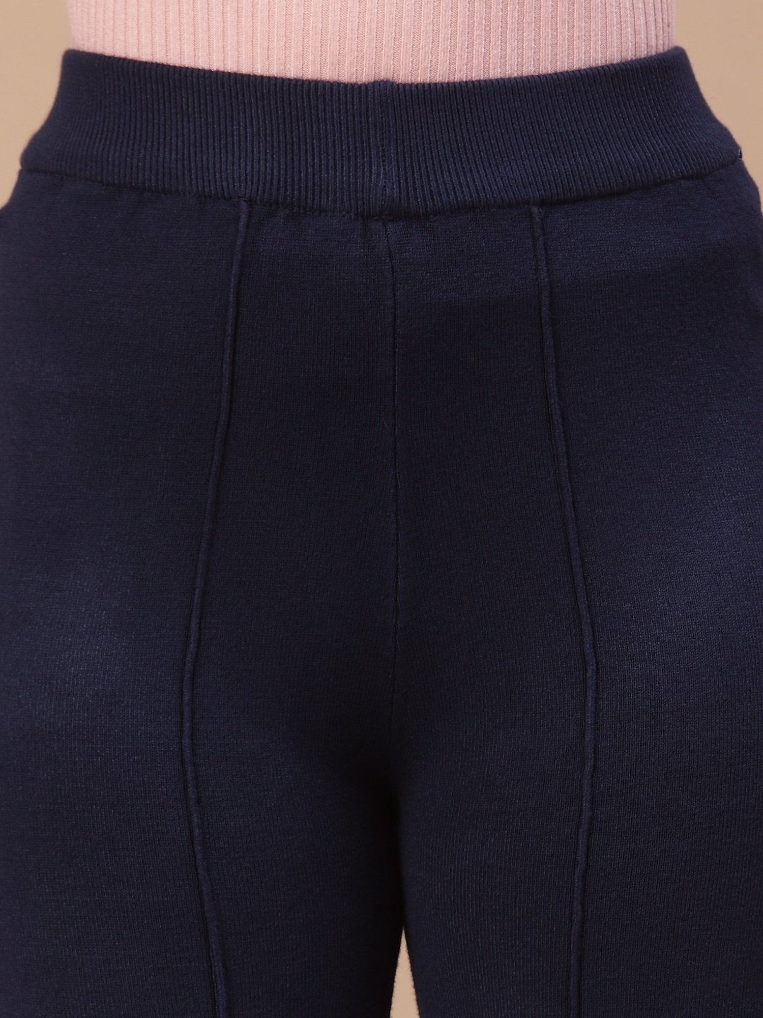 Mafadeny Navy Mid Rise Palazzos