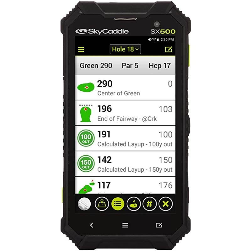 SX500, Handheld Golf GPS, Black