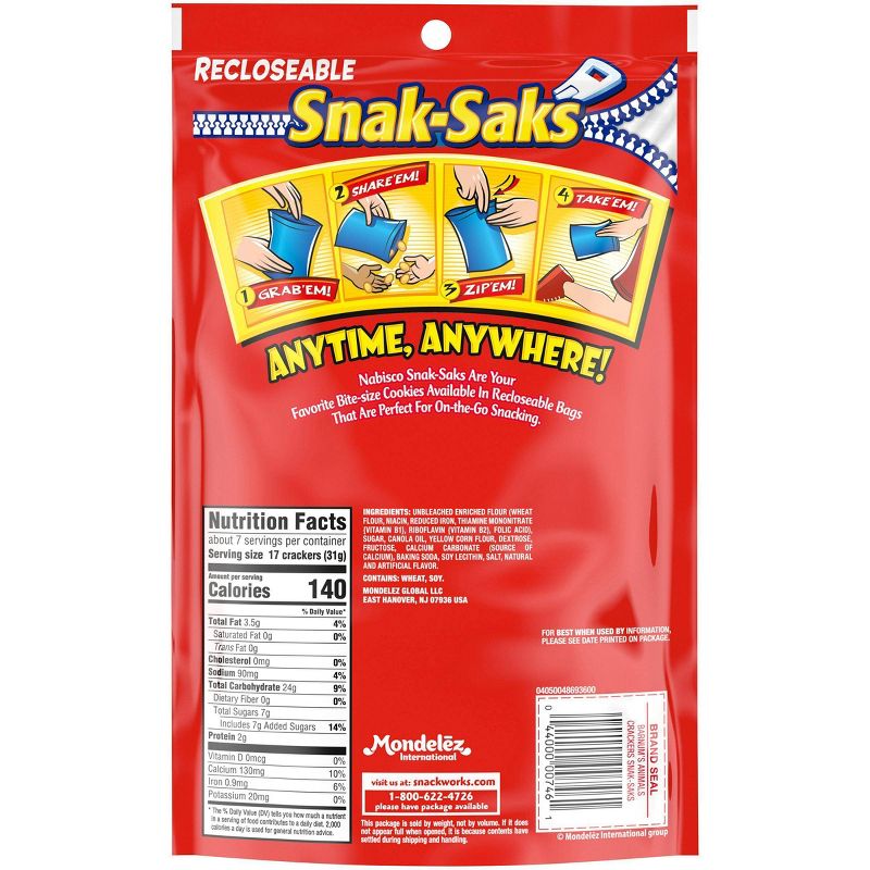 Barnum's Animal Crackers - Snack-Sak - 8oz