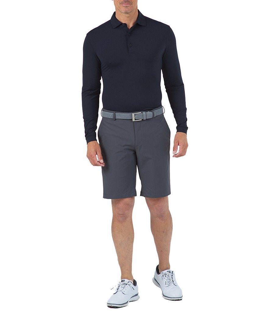 IBKUL Long-Sleeve Ice Fil&reg; Polo Shirt