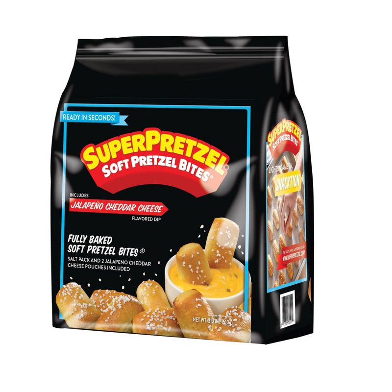 SuperPretzel Frozen Pretzel Bites with Jalapeno Cheese - 21.78oz