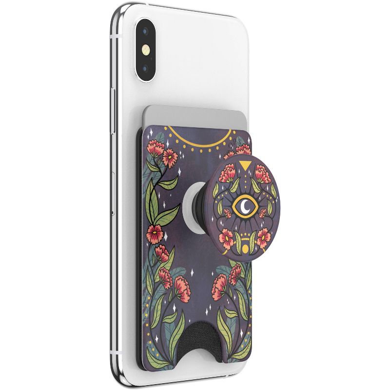 PopSockets PopWallet+ (with PopGrip Cell Phone Grip & Stand) - Floral Bohemian