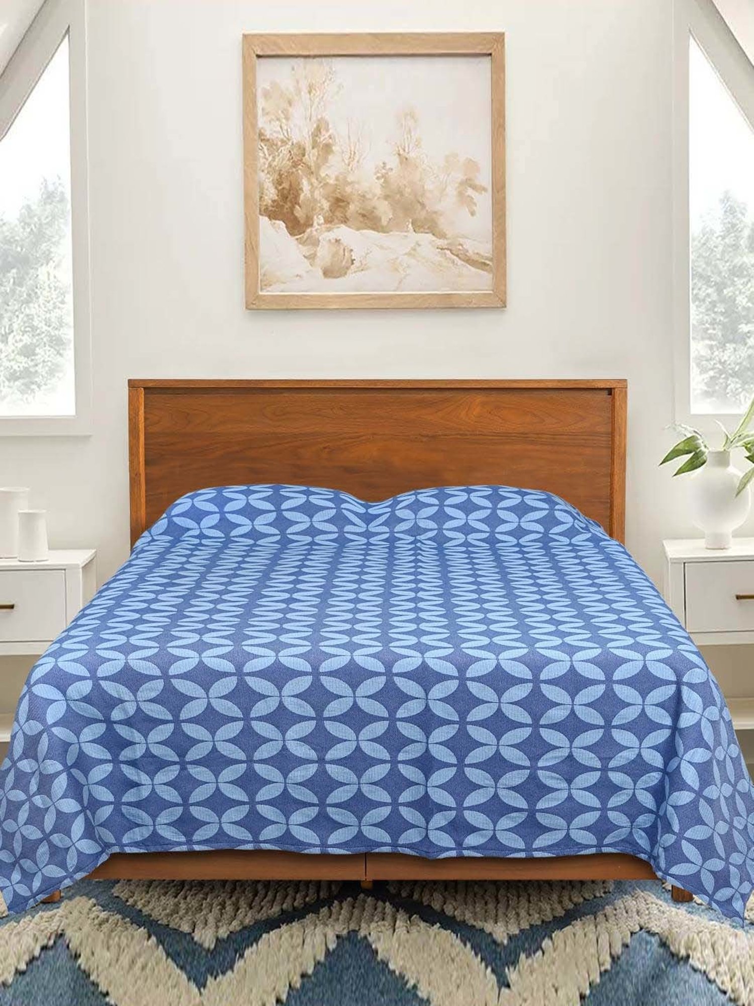 DDECOR Live beautiful Embroidery Baroque Metallic Grey 210 TC Cotton Comforters - Set of 3