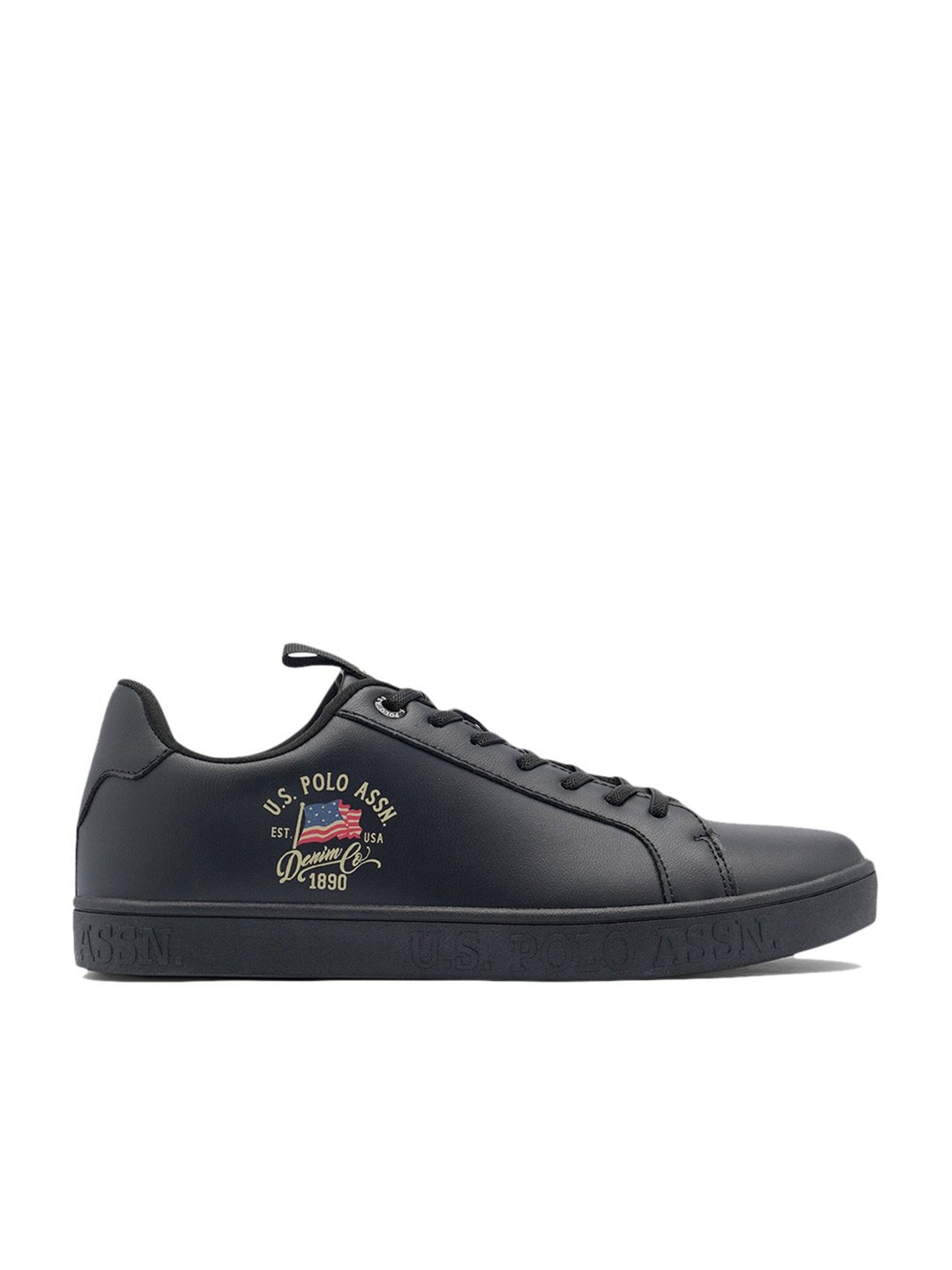 U.S. Polo Assn. Men's Lars Black Casual Sneakers