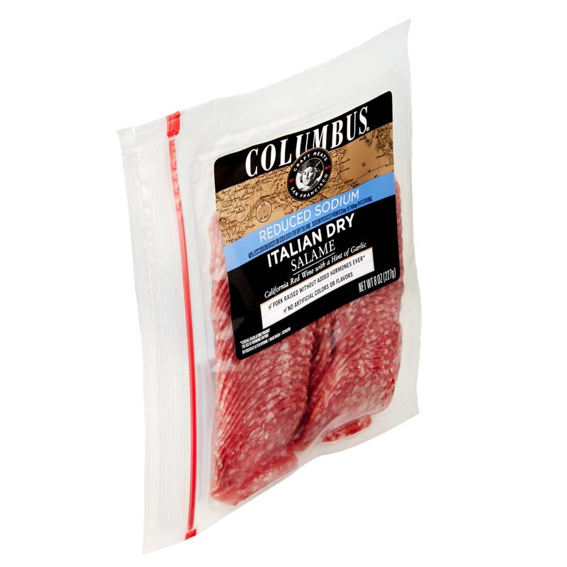 Columbus Reduced Sodium Italian Dry Salame Deli Meats - 8oz