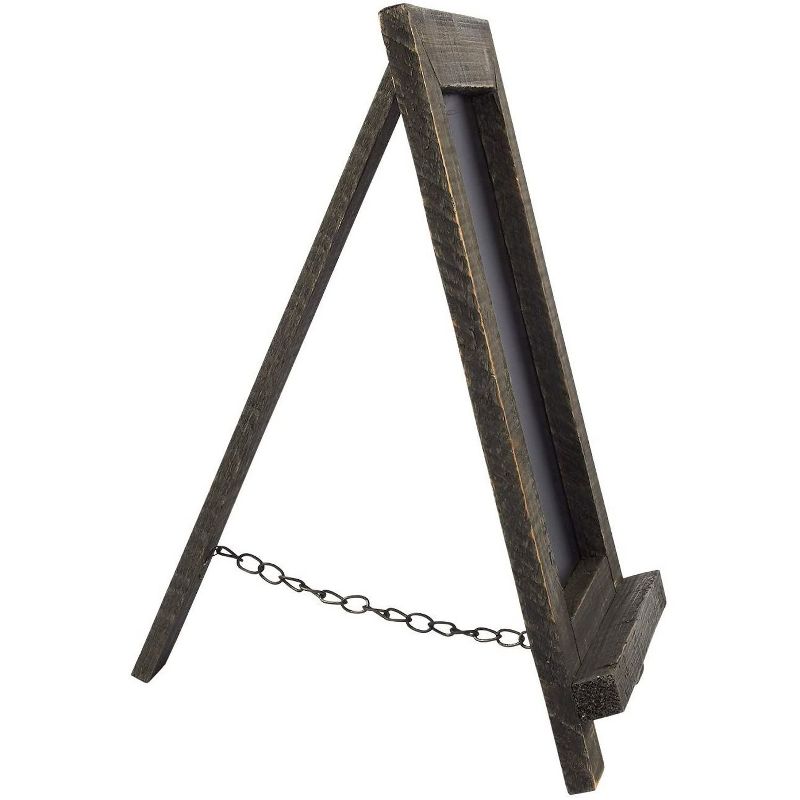 22" x 32" Cates Barn Door Wood Framed Chalkboard Rustic Brown - Kate and Laurel