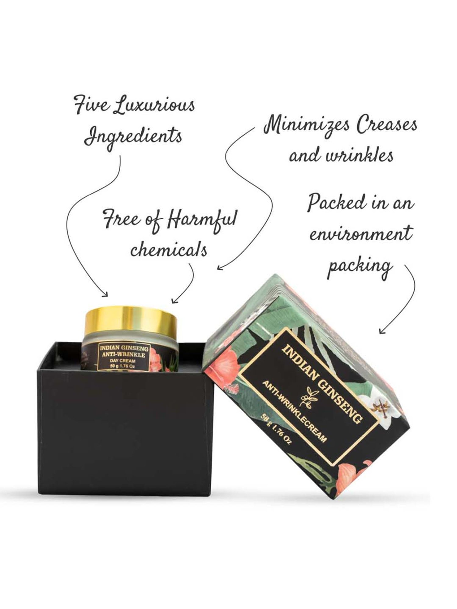 The Paradise Tree's Indian Ginseng Anti-Wrinkle Cream - 50 gm